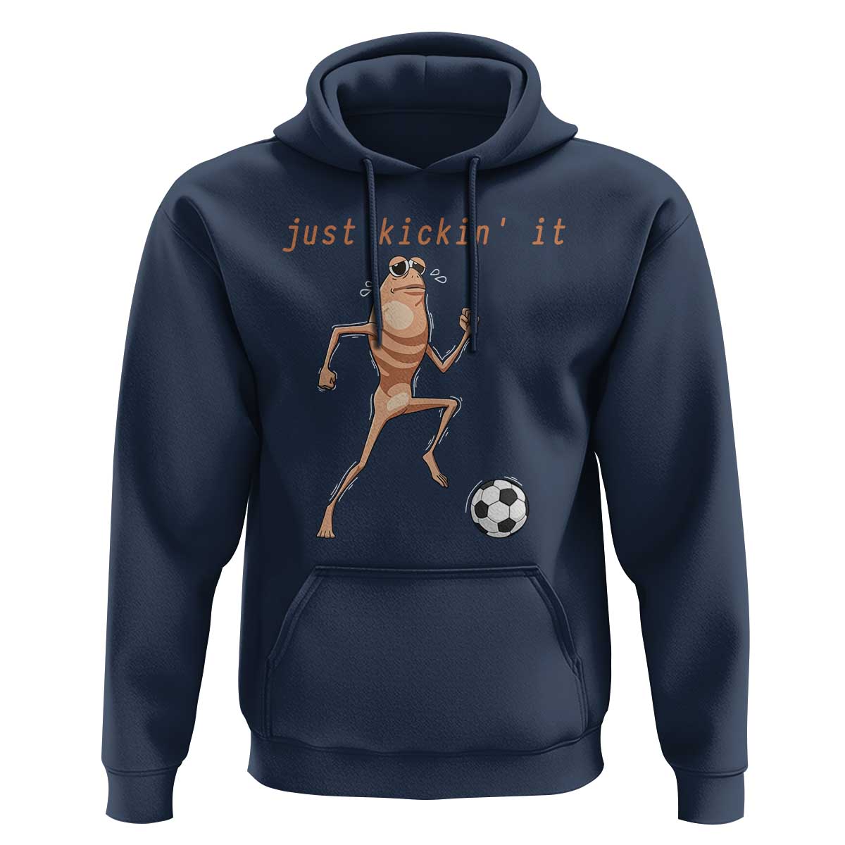 Just Kickin It Hoodie Funny Marcus The Worm Soccer Meme