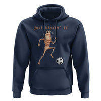 Just Kickin It Hoodie Funny Marcus The Worm Soccer Meme