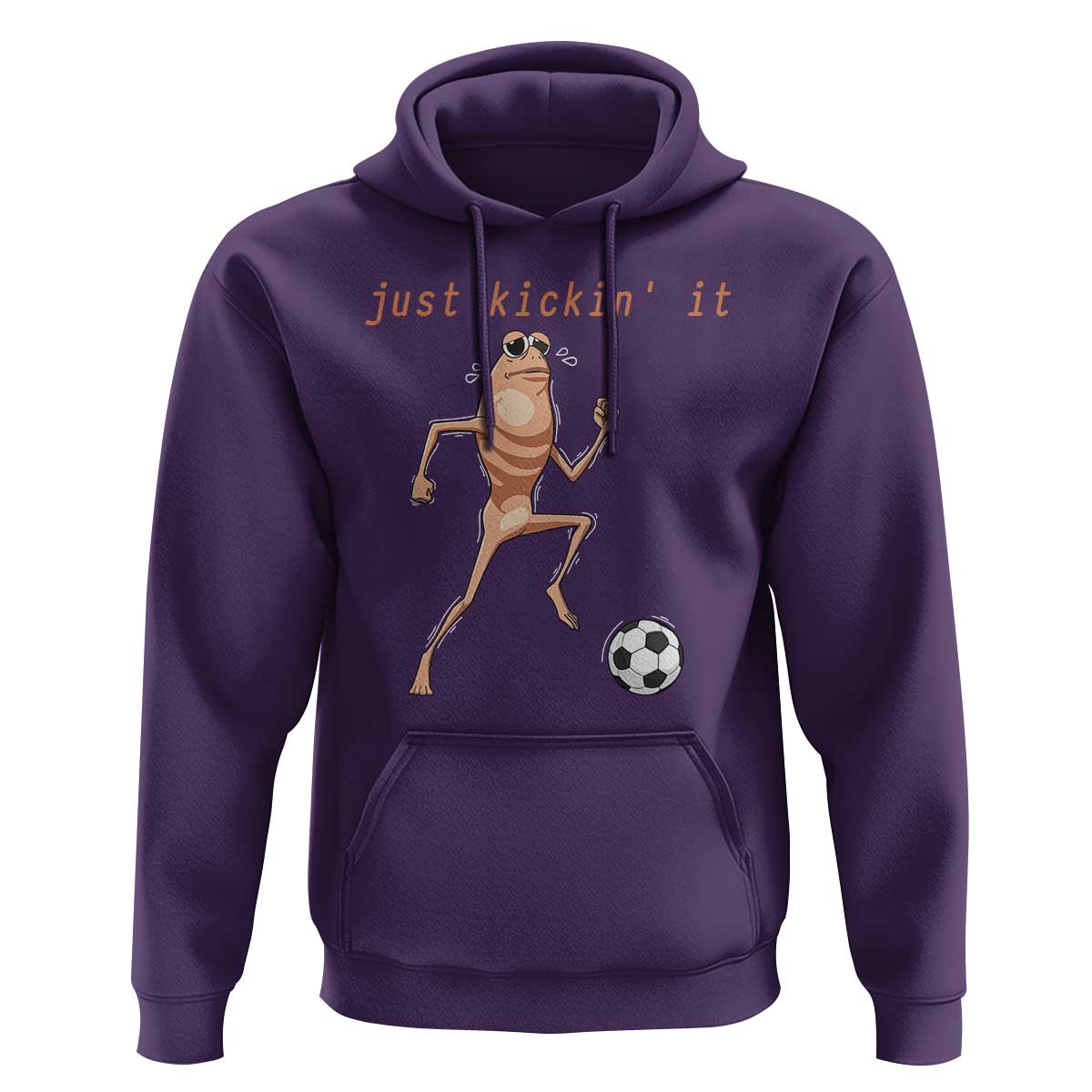 Just Kickin It Hoodie Funny Marcus The Worm Soccer Meme