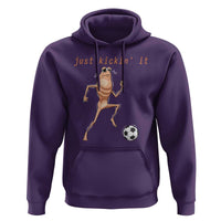 Just Kickin It Hoodie Funny Marcus The Worm Soccer Meme