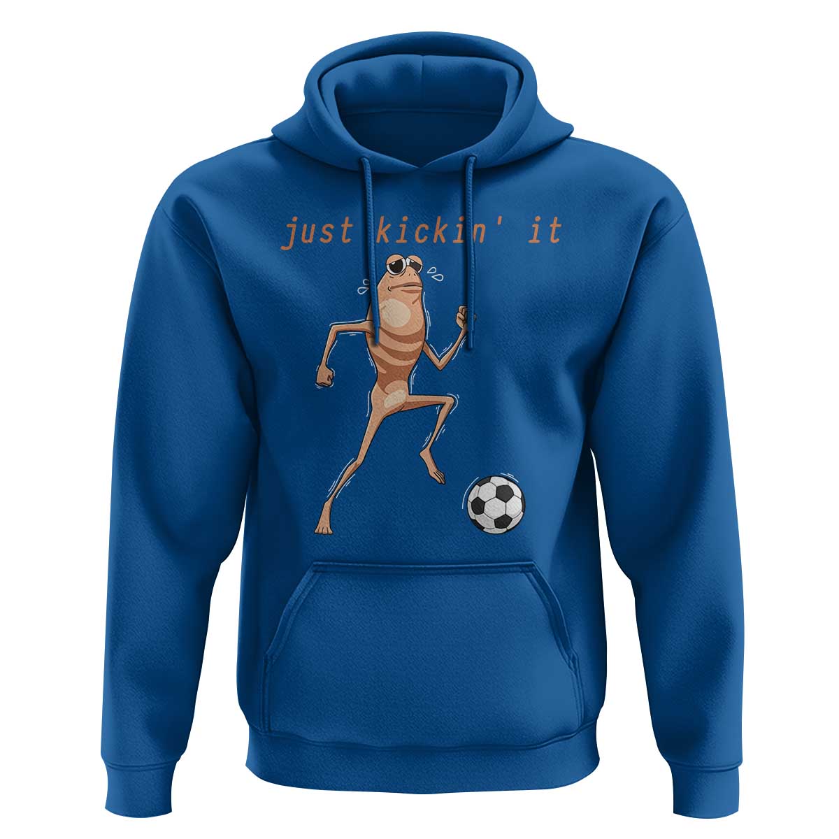 Just Kickin It Hoodie Funny Marcus The Worm Soccer Meme