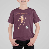 Just Kickin It T Shirt For Kid Funny Marcus The Worm Soccer Meme