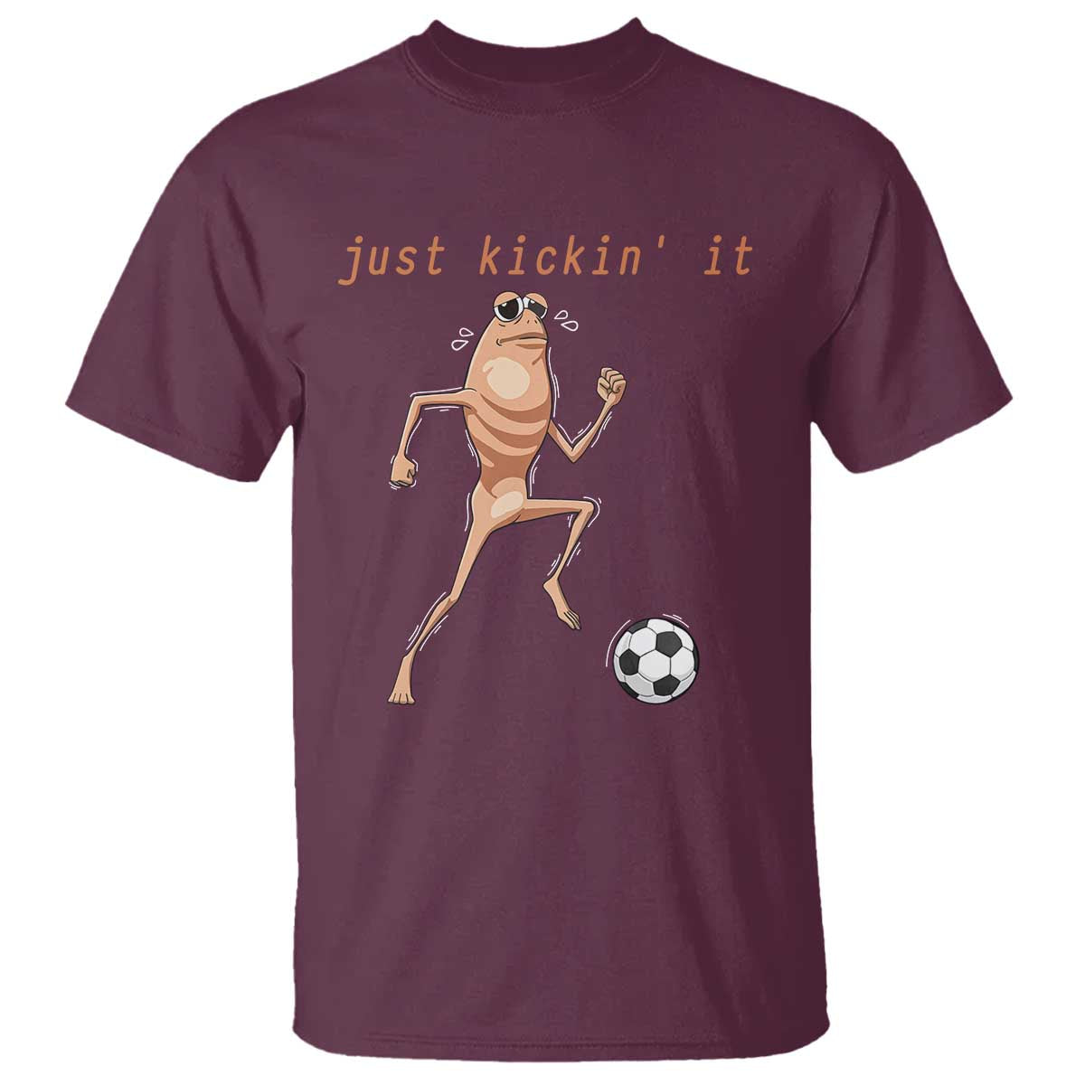 Just Kickin It T Shirt Funny Marcus The Worm Soccer Meme