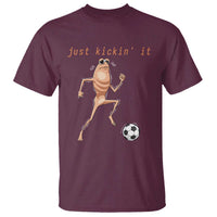 Just Kickin It T Shirt Funny Marcus The Worm Soccer Meme