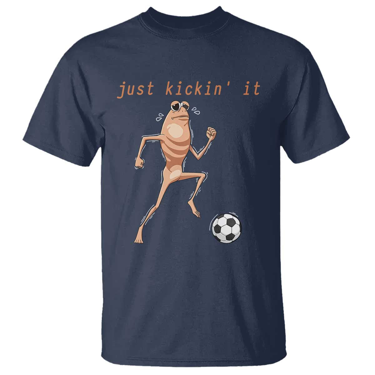 Just Kickin It T Shirt Funny Marcus The Worm Soccer Meme