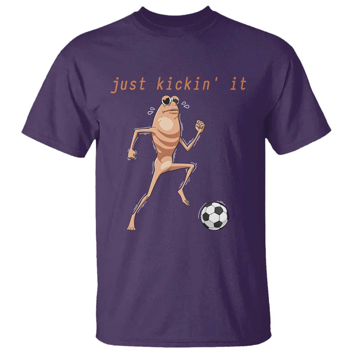 Just Kickin It T Shirt Funny Marcus The Worm Soccer Meme