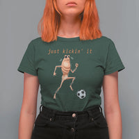 Just Kickin It T Shirt For Women Funny Marcus The Worm Soccer Meme