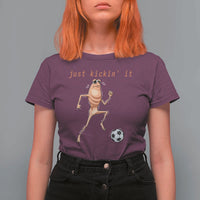Just Kickin It T Shirt For Women Funny Marcus The Worm Soccer Meme