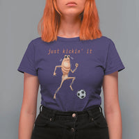 Just Kickin It T Shirt For Women Funny Marcus The Worm Soccer Meme