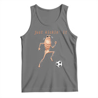 Just Kickin It Tank Top Funny Marcus The Worm Soccer Meme