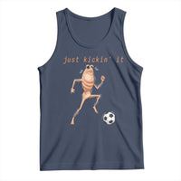 Just Kickin It Tank Top Funny Marcus The Worm Soccer Meme