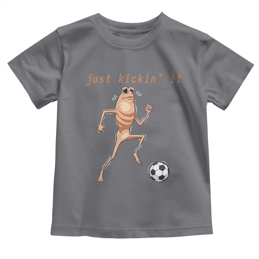 Just Kickin It Toddler T Shirt Funny Marcus The Worm Soccer Meme
