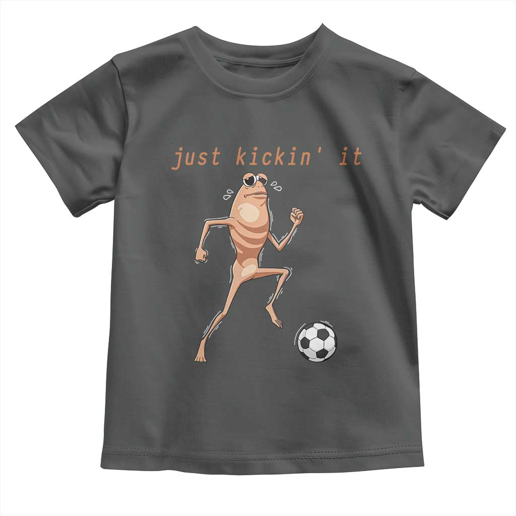 Just Kickin It Toddler T Shirt Funny Marcus The Worm Soccer Meme