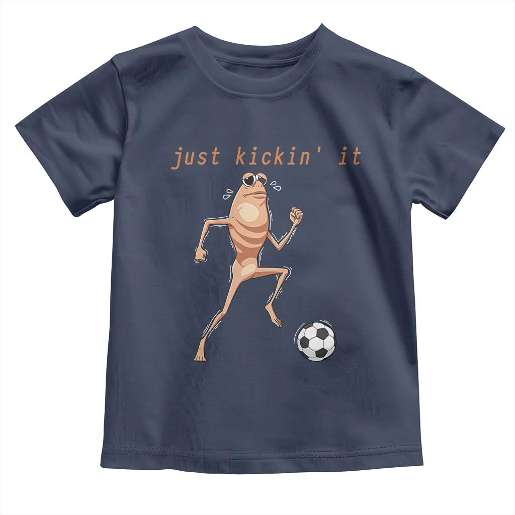 Just Kickin It Toddler T Shirt Funny Marcus The Worm Soccer Meme