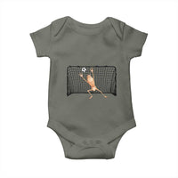 Funny Marcus The Worm Soccer Goalkeeper Gift Baby Onesie