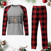 Funny Marcus The Worm Soccer Goalkeeper Gift Plaid Pajama Set
