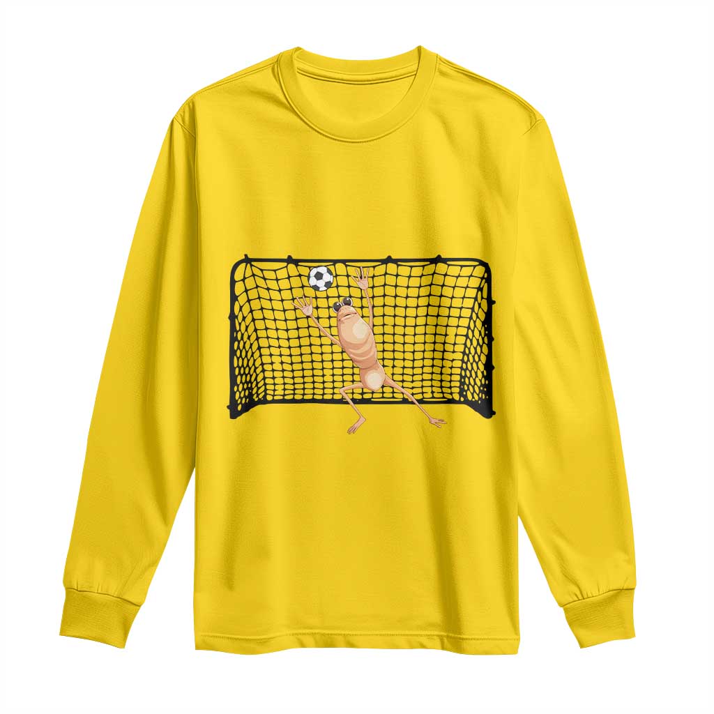 Funny Marcus The Worm Soccer Goalkeeper Gift Long Sleeve Shirt