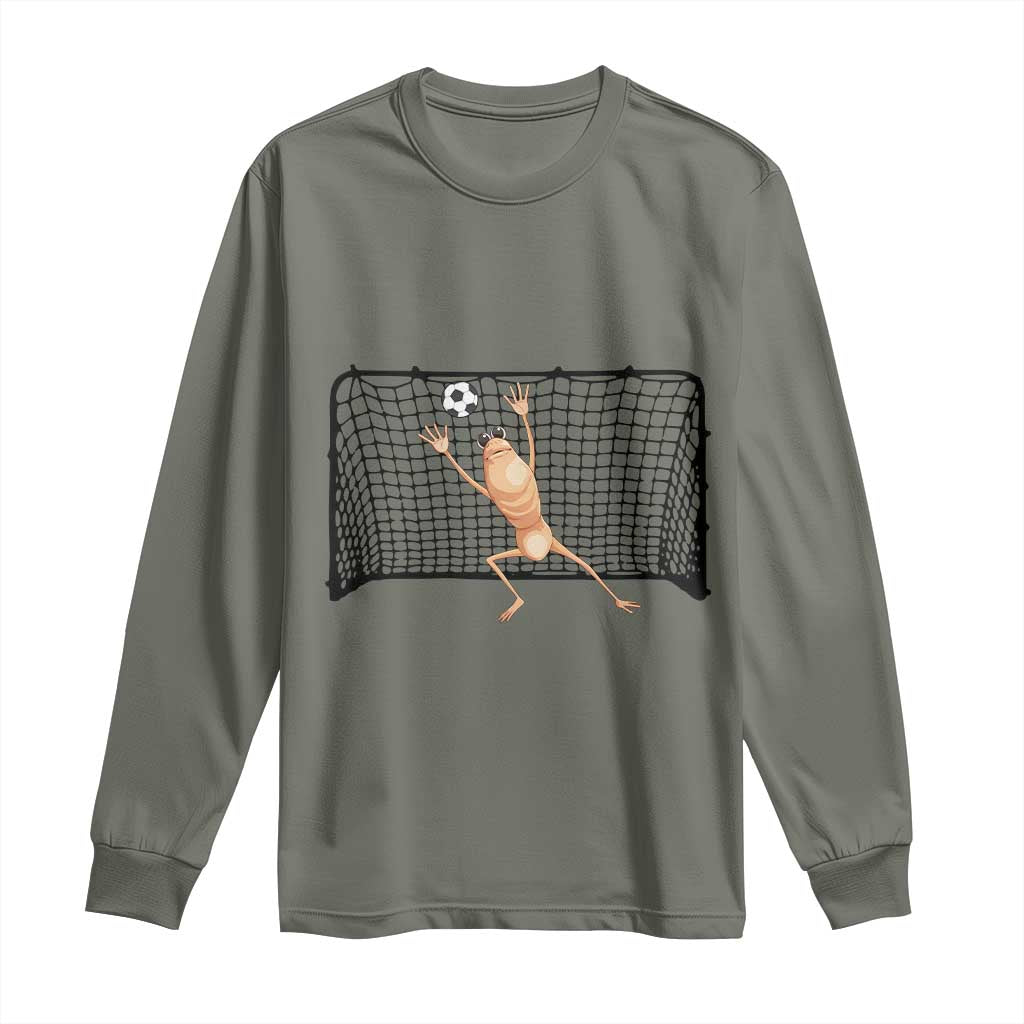 Funny Marcus The Worm Soccer Goalkeeper Gift Long Sleeve Shirt