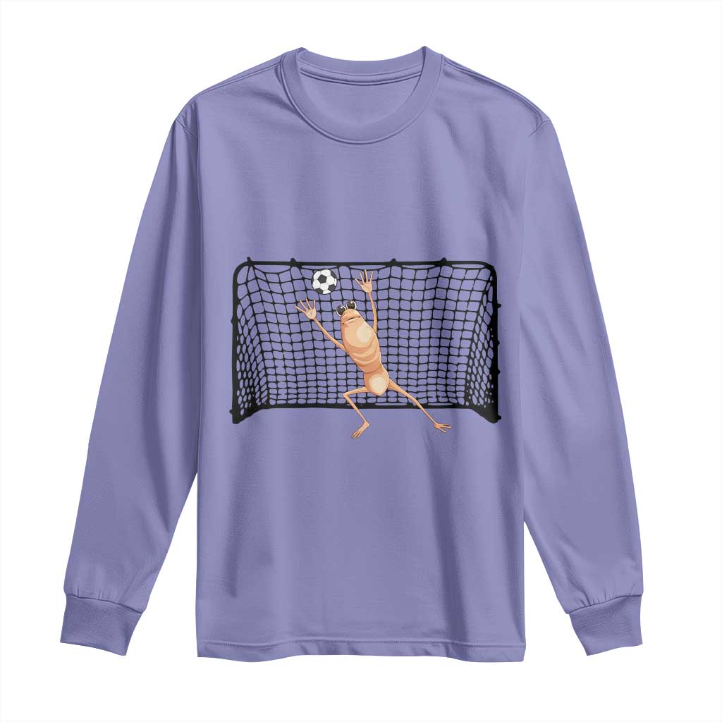 Funny Marcus The Worm Soccer Goalkeeper Gift Long Sleeve Shirt