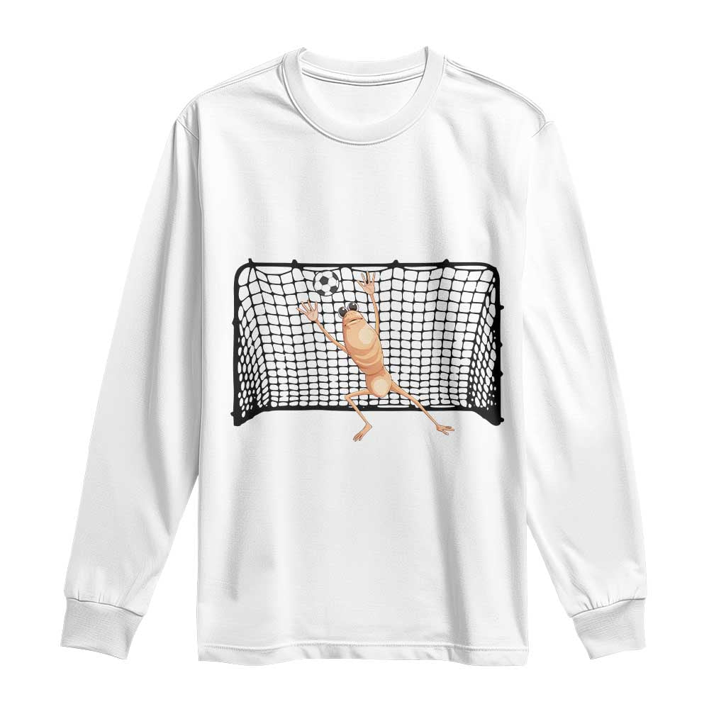 Funny Marcus The Worm Soccer Goalkeeper Gift Long Sleeve Shirt