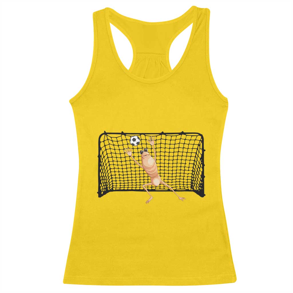 Funny Marcus The Worm Soccer Goalkeeper Gift Racerback Tank Top