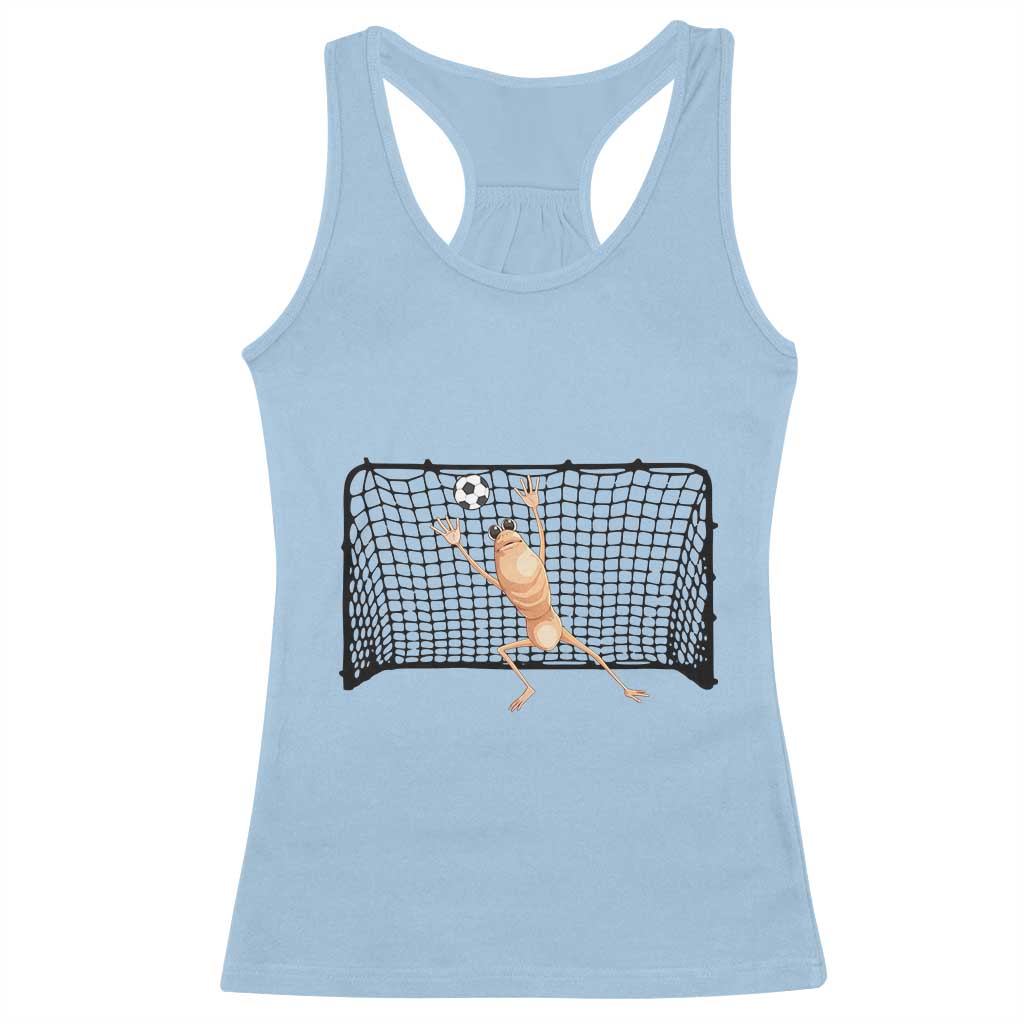 Funny Marcus The Worm Soccer Goalkeeper Gift Racerback Tank Top
