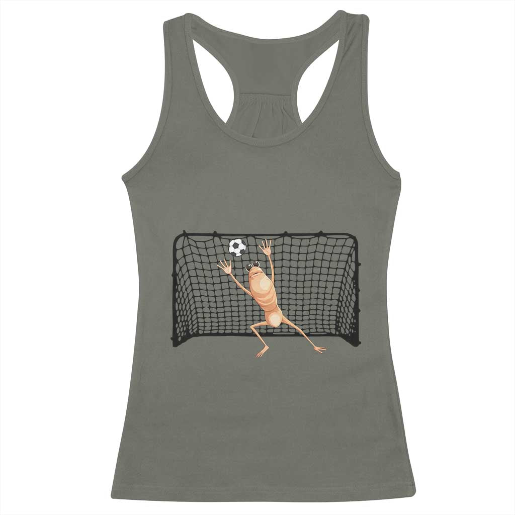 Funny Marcus The Worm Soccer Goalkeeper Gift Racerback Tank Top