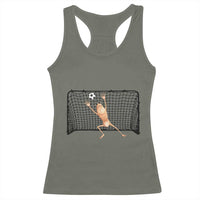 Funny Marcus The Worm Soccer Goalkeeper Gift Racerback Tank Top