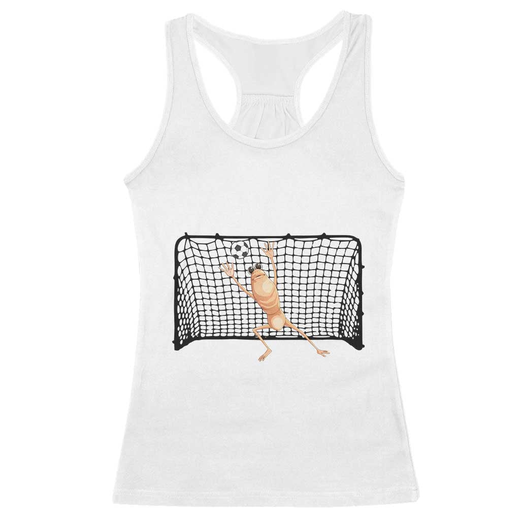 Funny Marcus The Worm Soccer Goalkeeper Gift Racerback Tank Top