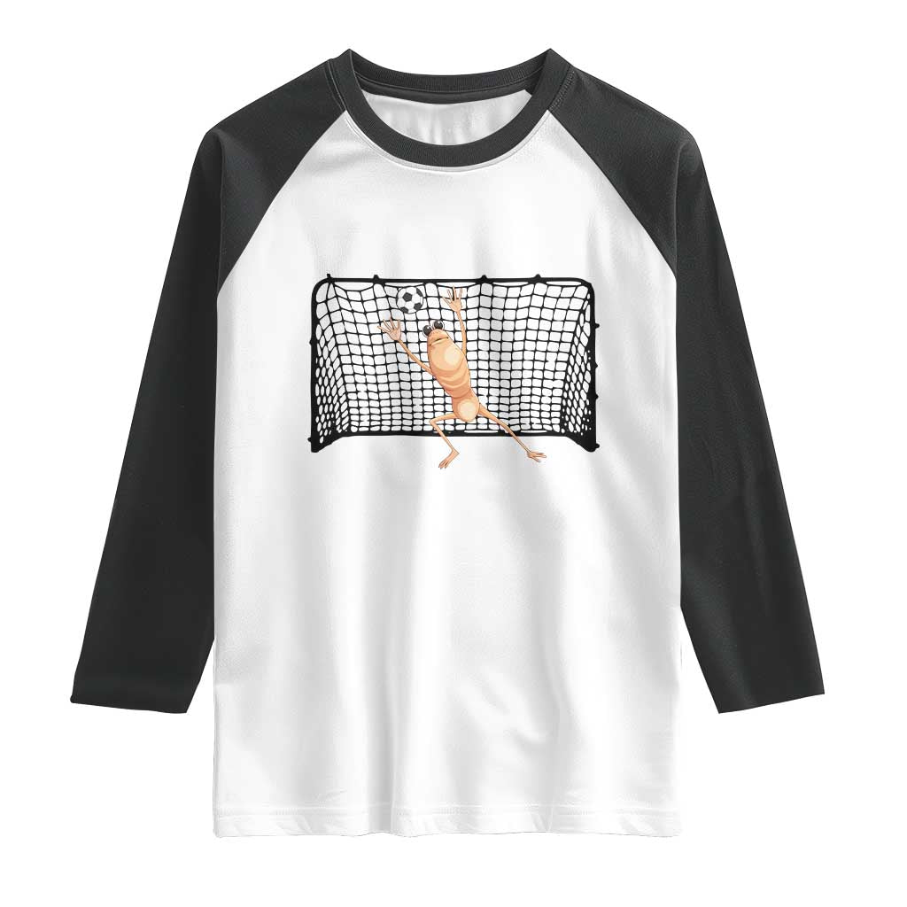 Funny Marcus The Worm Soccer Goalkeeper Gift Raglan Shirt