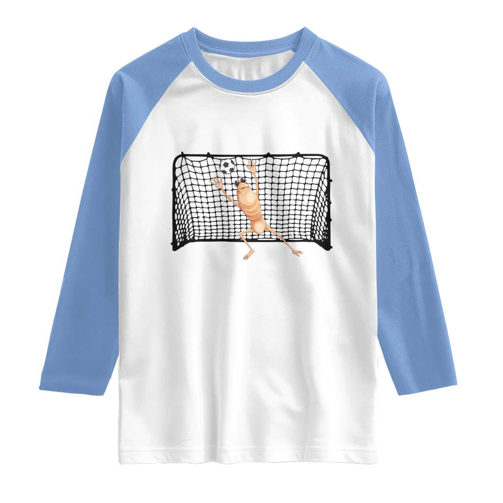 Funny Marcus The Worm Soccer Goalkeeper Gift Raglan Shirt
