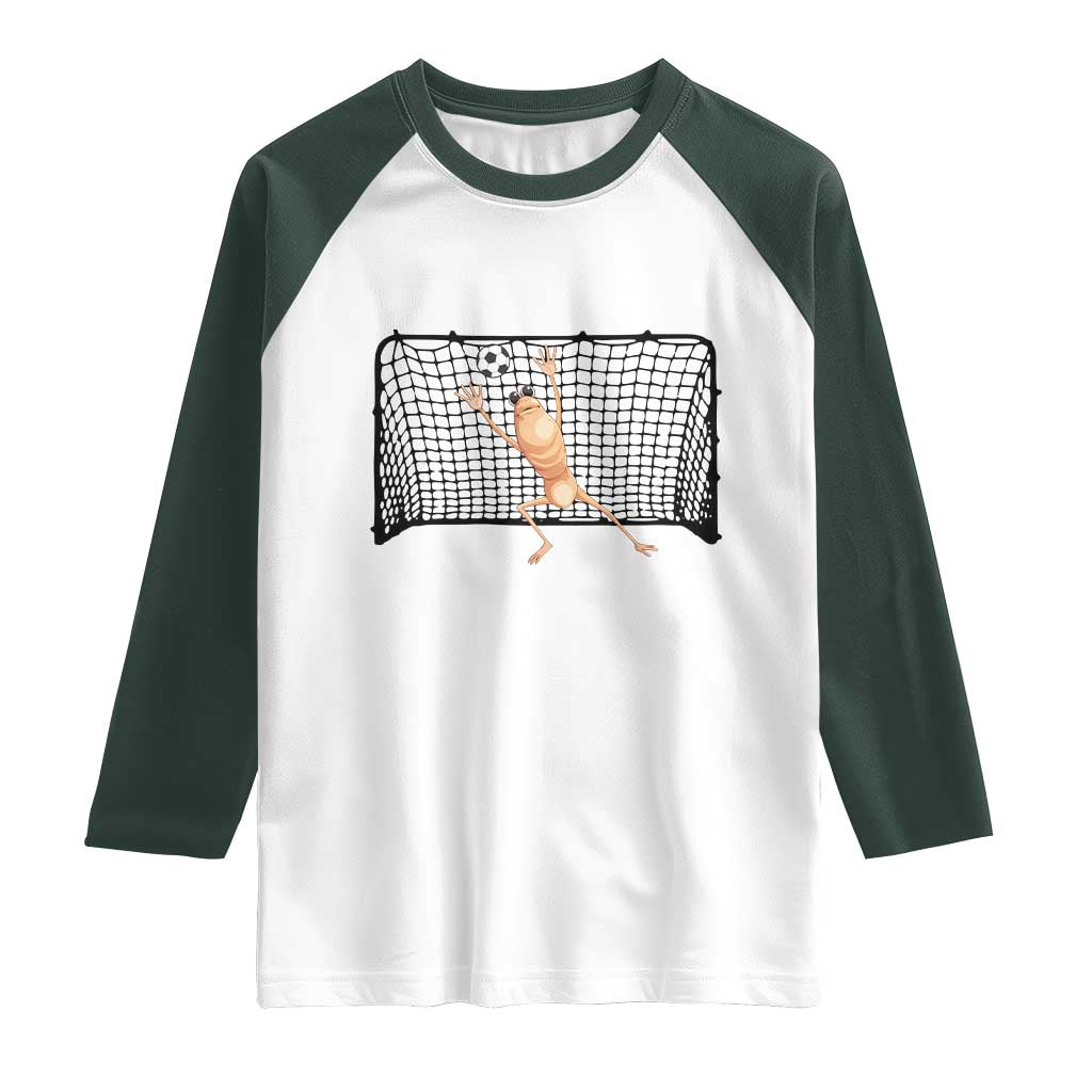 Funny Marcus The Worm Soccer Goalkeeper Gift Raglan Shirt