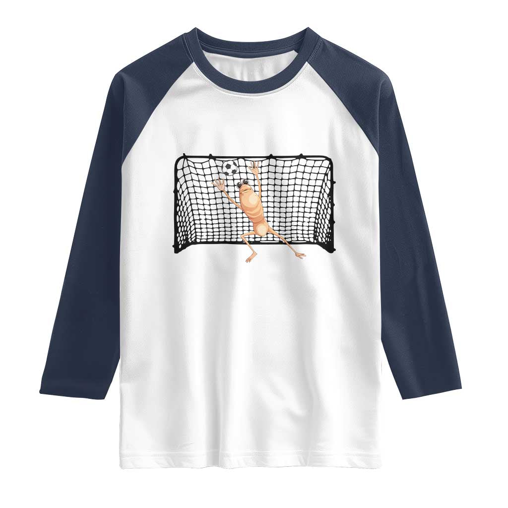 Funny Marcus The Worm Soccer Goalkeeper Gift Raglan Shirt