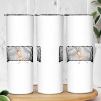 Funny Marcus The Worm Soccer Goalkeeper Gift Skinny Tumbler