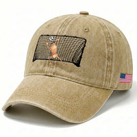 Funny Marcus The Worm Soccer Goalkeeper Gift Washed Cotton Baseball Cap