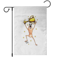 Funny Marcus The Worm Soccer Champion Garden Flag Soccer Lover