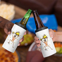 Funny Marcus The Worm Soccer Champion 4 in 1 Can Cooler Tumbler Soccer Lover