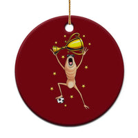 Funny Marcus The Worm Soccer Champion Ceramic Ornament Soccer Lover