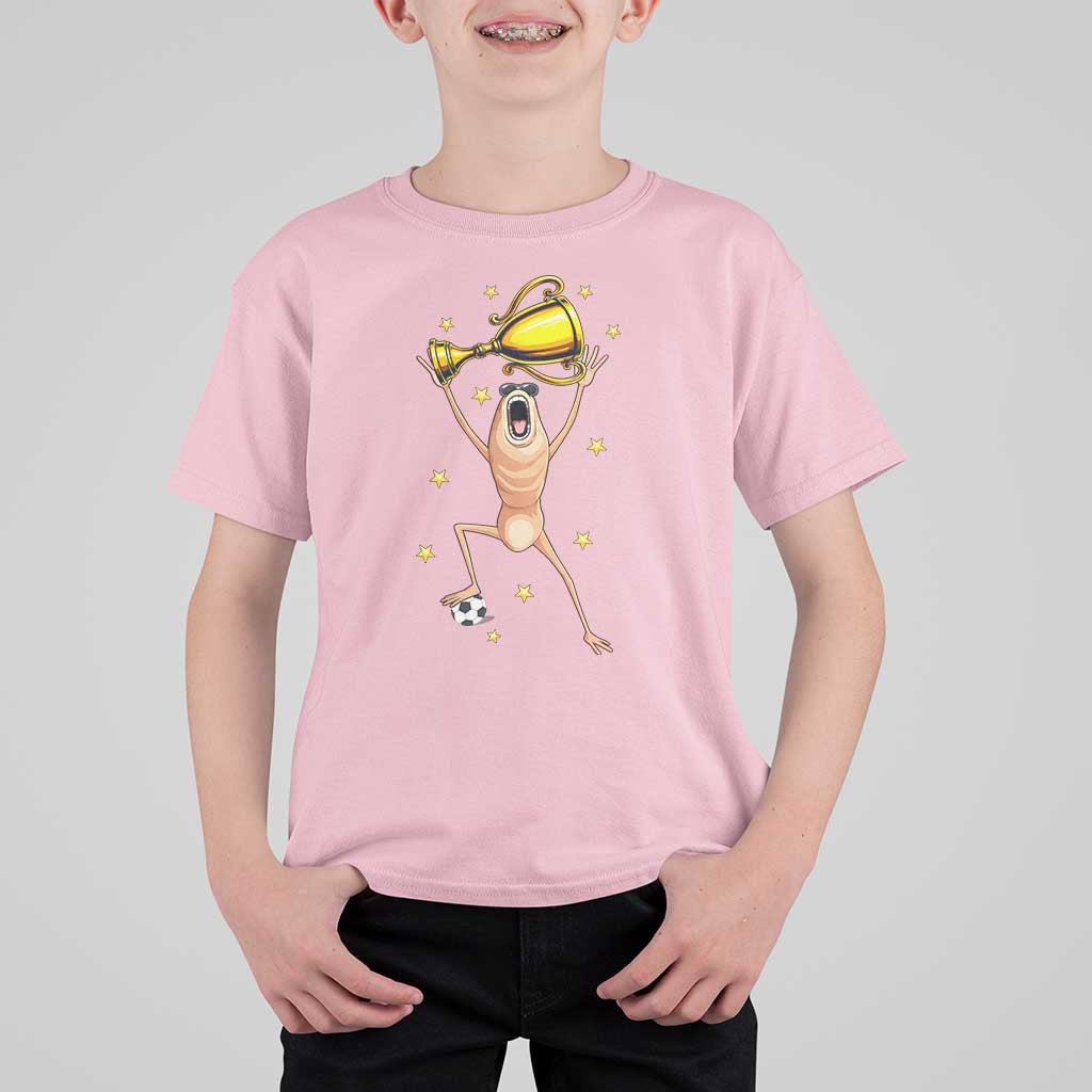 Funny Marcus The Worm Soccer Champion T Shirt For Kid Soccer Lover