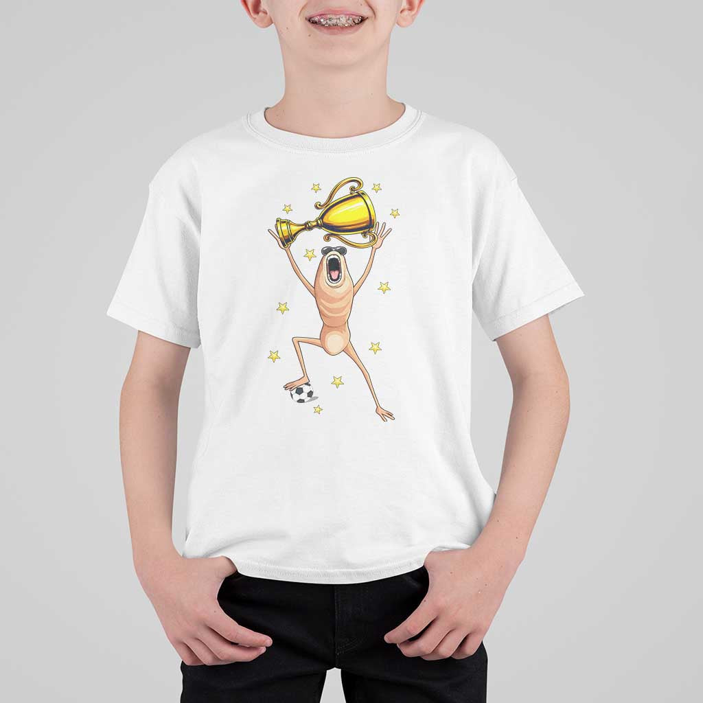 Funny Marcus The Worm Soccer Champion T Shirt For Kid Soccer Lover