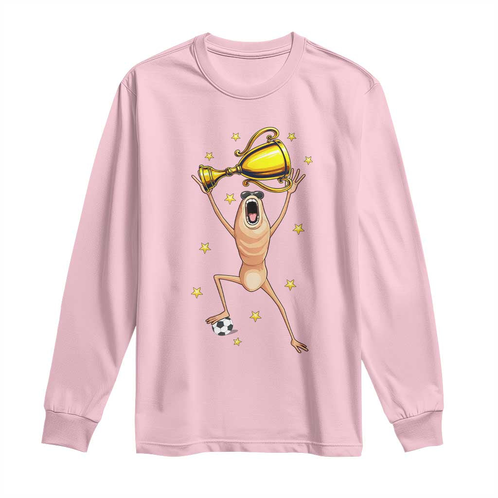 Funny Marcus The Worm Soccer Champion Long Sleeve Shirt Soccer Lover