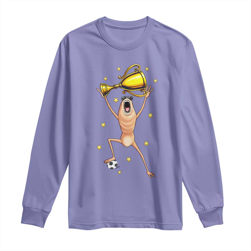 Funny Marcus The Worm Soccer Champion Long Sleeve Shirt Soccer Lover