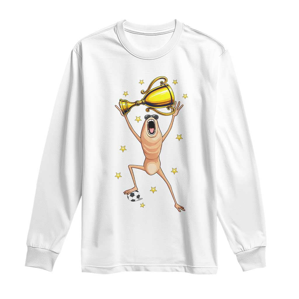 Funny Marcus The Worm Soccer Champion Long Sleeve Shirt Soccer Lover