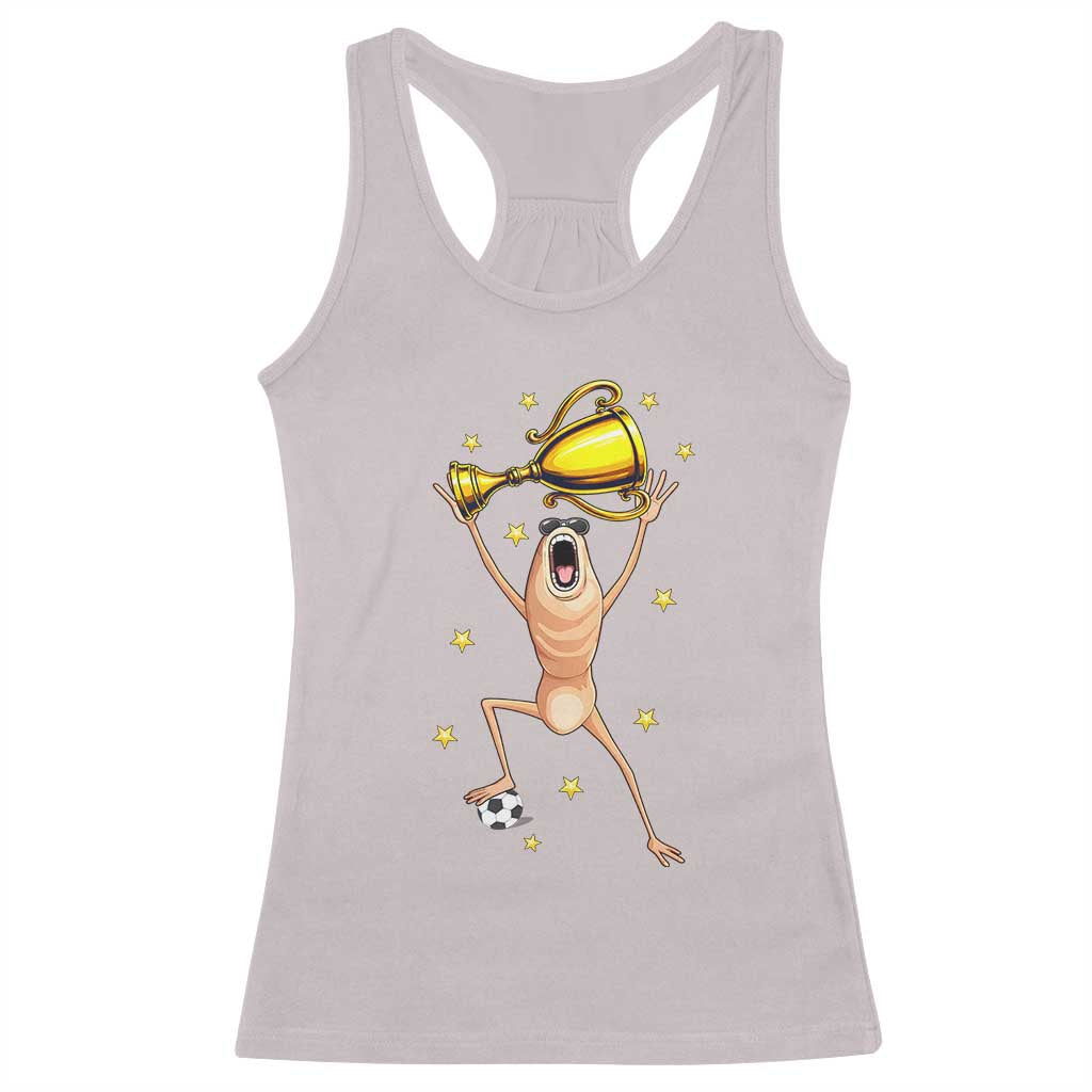 Funny Marcus The Worm Soccer Champion Racerback Tank Top Soccer Lover