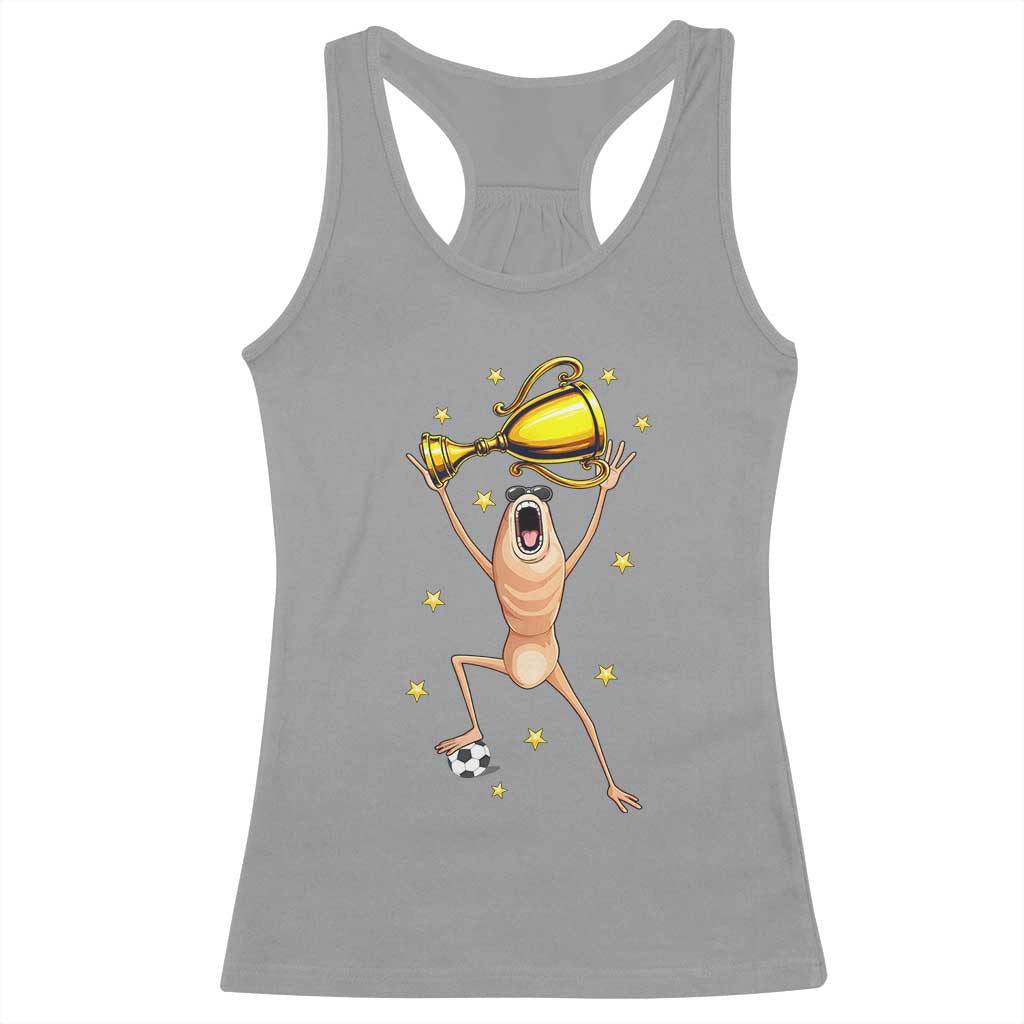 Funny Marcus The Worm Soccer Champion Racerback Tank Top Soccer Lover