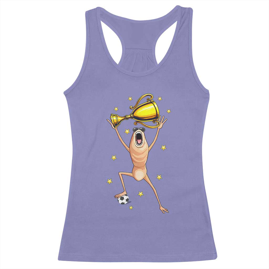 Funny Marcus The Worm Soccer Champion Racerback Tank Top Soccer Lover