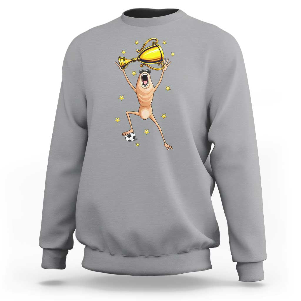 Funny Marcus The Worm Soccer Champion Sweatshirt Soccer Lover