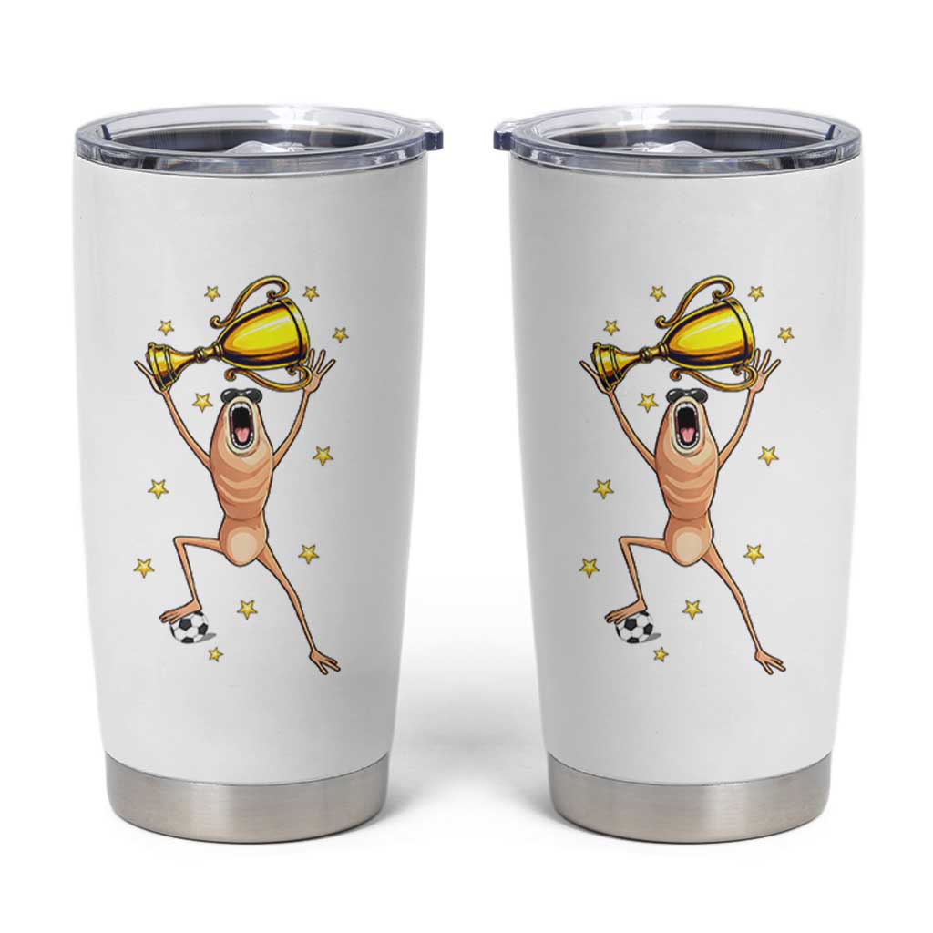 Funny Marcus The Worm Soccer Champion Tumbler Cup Soccer Lover