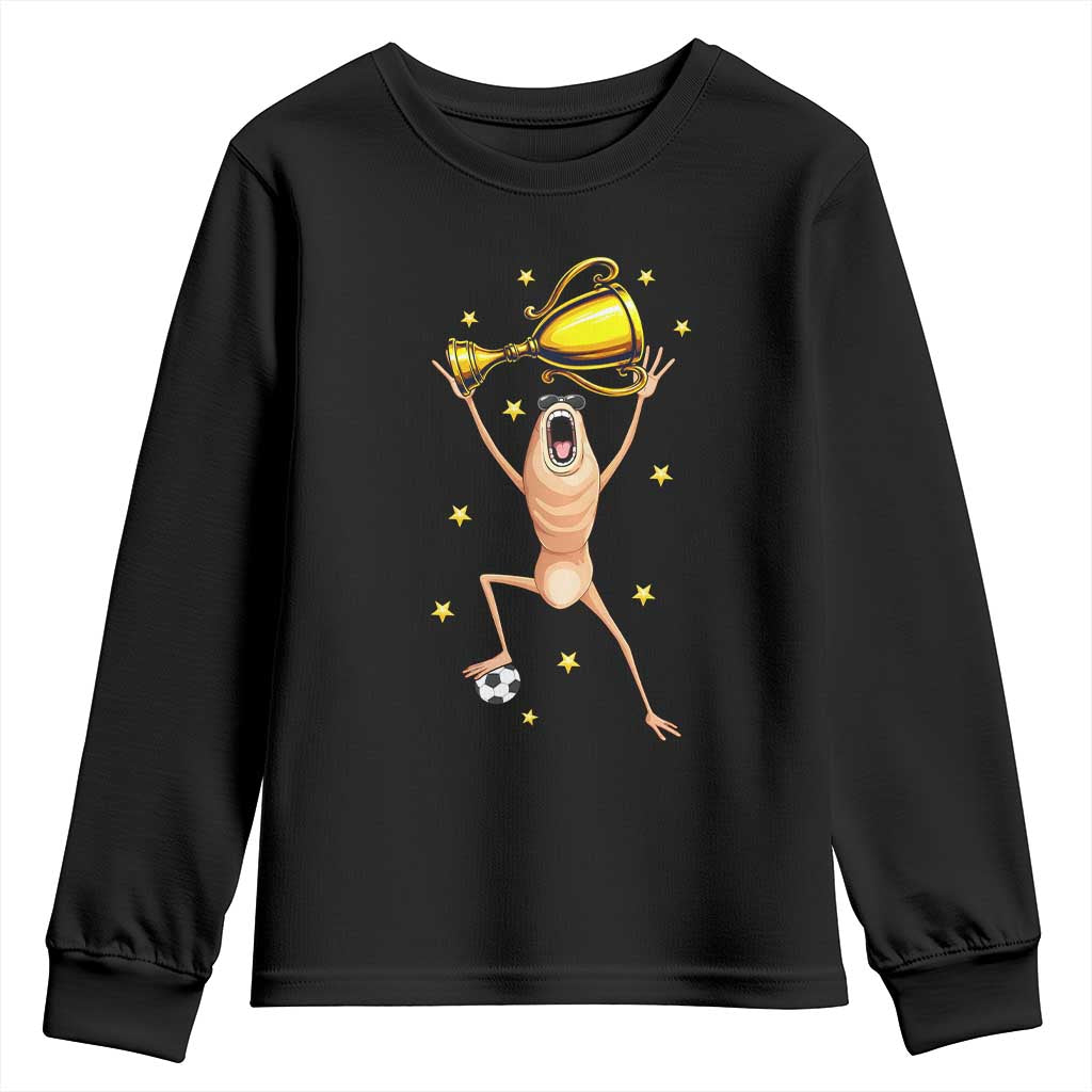 Funny Marcus The Worm Soccer Champion Youth Sweatshirt Soccer Lover
