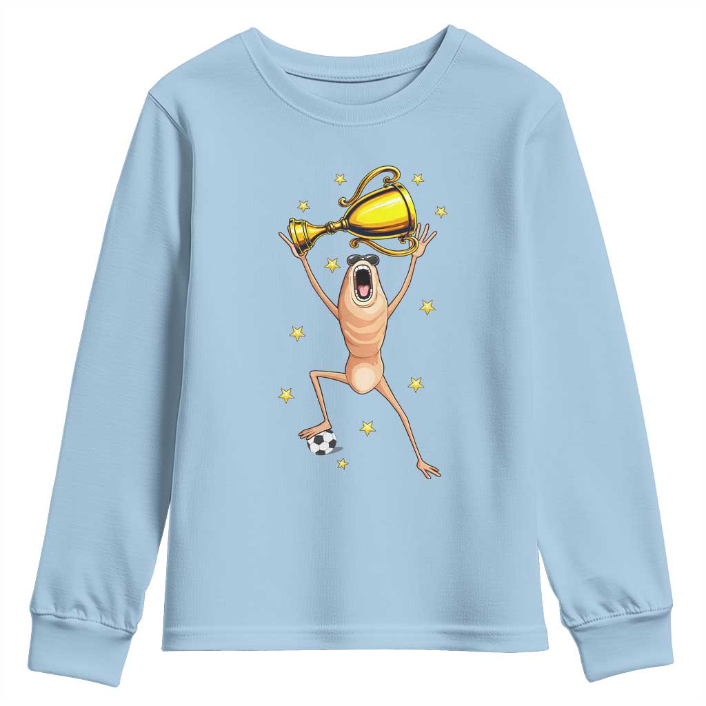 Funny Marcus The Worm Soccer Champion Youth Sweatshirt Soccer Lover